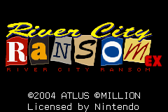 River City Ransom EX Title Screen
